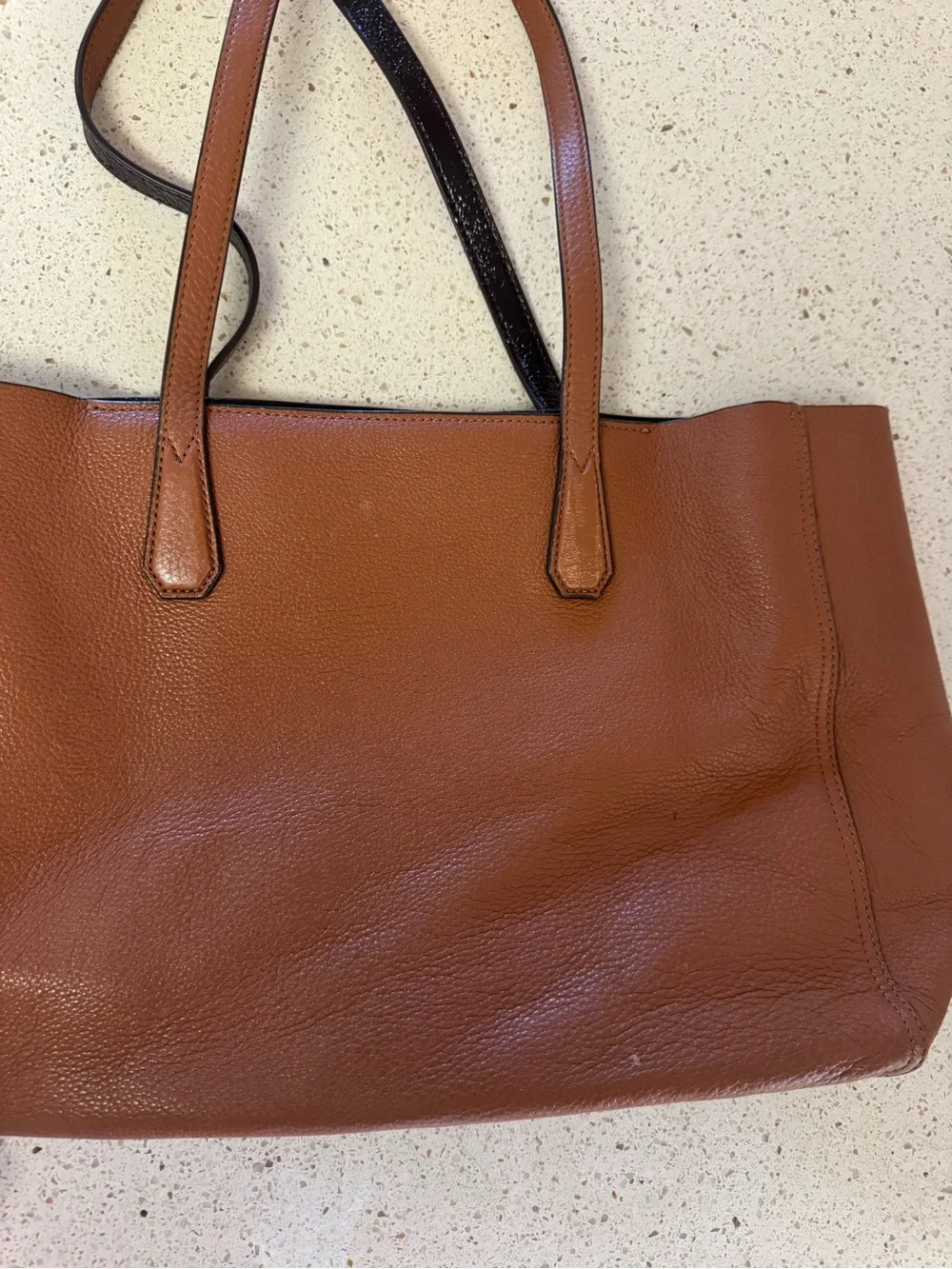 Tory Burch Blake Pebbled Leather Tote with Wristlet - Pre-Owned
